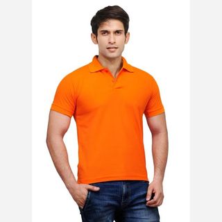 orange polo shirt
